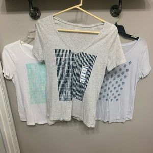 3 OLD NAVY TEES (read description)